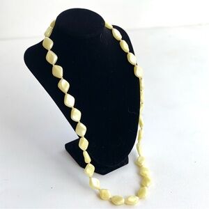 Yellow Beaded Vintage Necklace